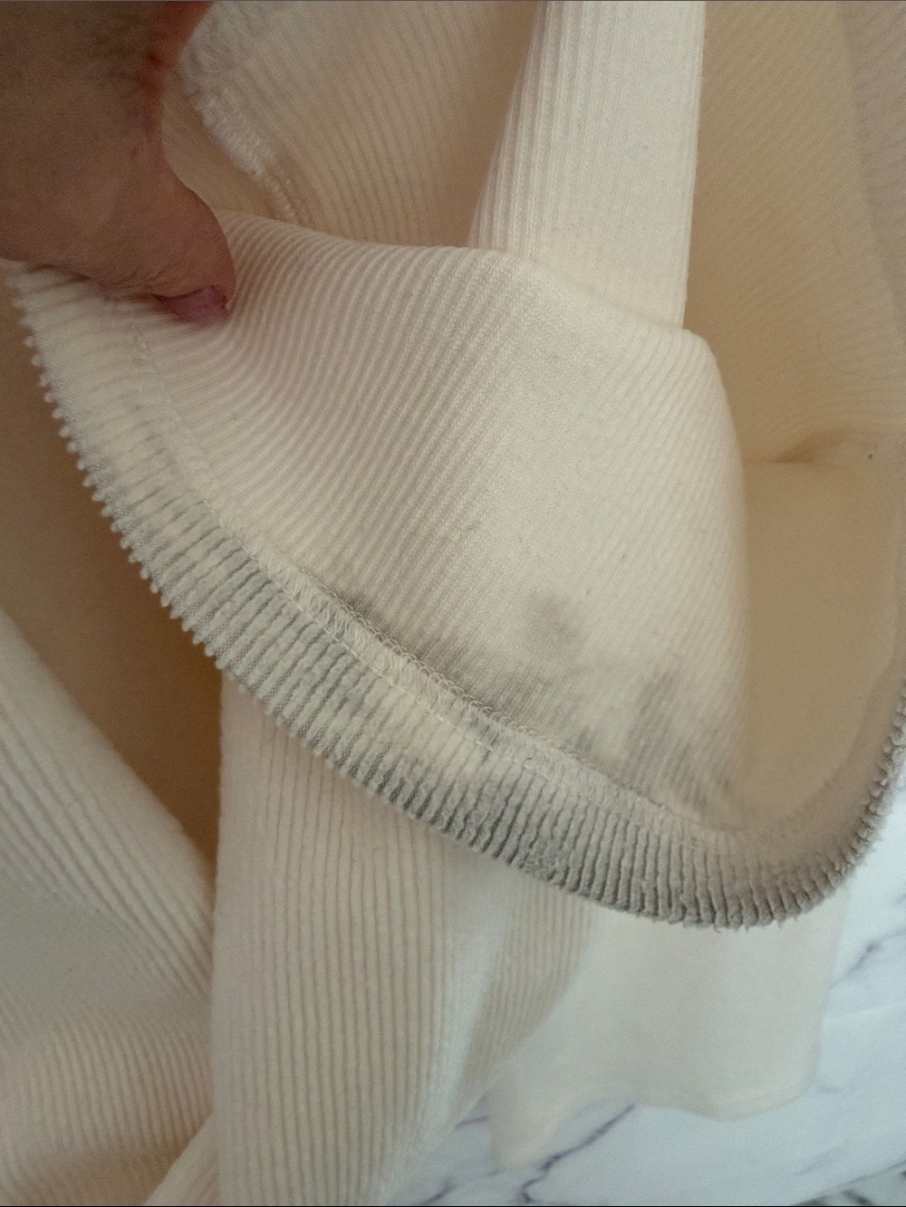 FABLETICS Ribbed Fuzzy Tracksuit Hoodie Jogger Set Ivory Size Small - Picture 13 of 13